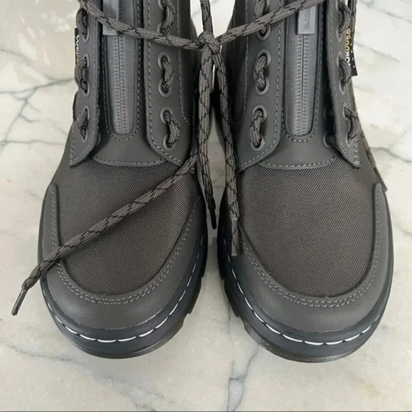 Dr. Martens Dr Martens Bonny Tech Jungle Grey Combat Boots - Picture 2 of 5